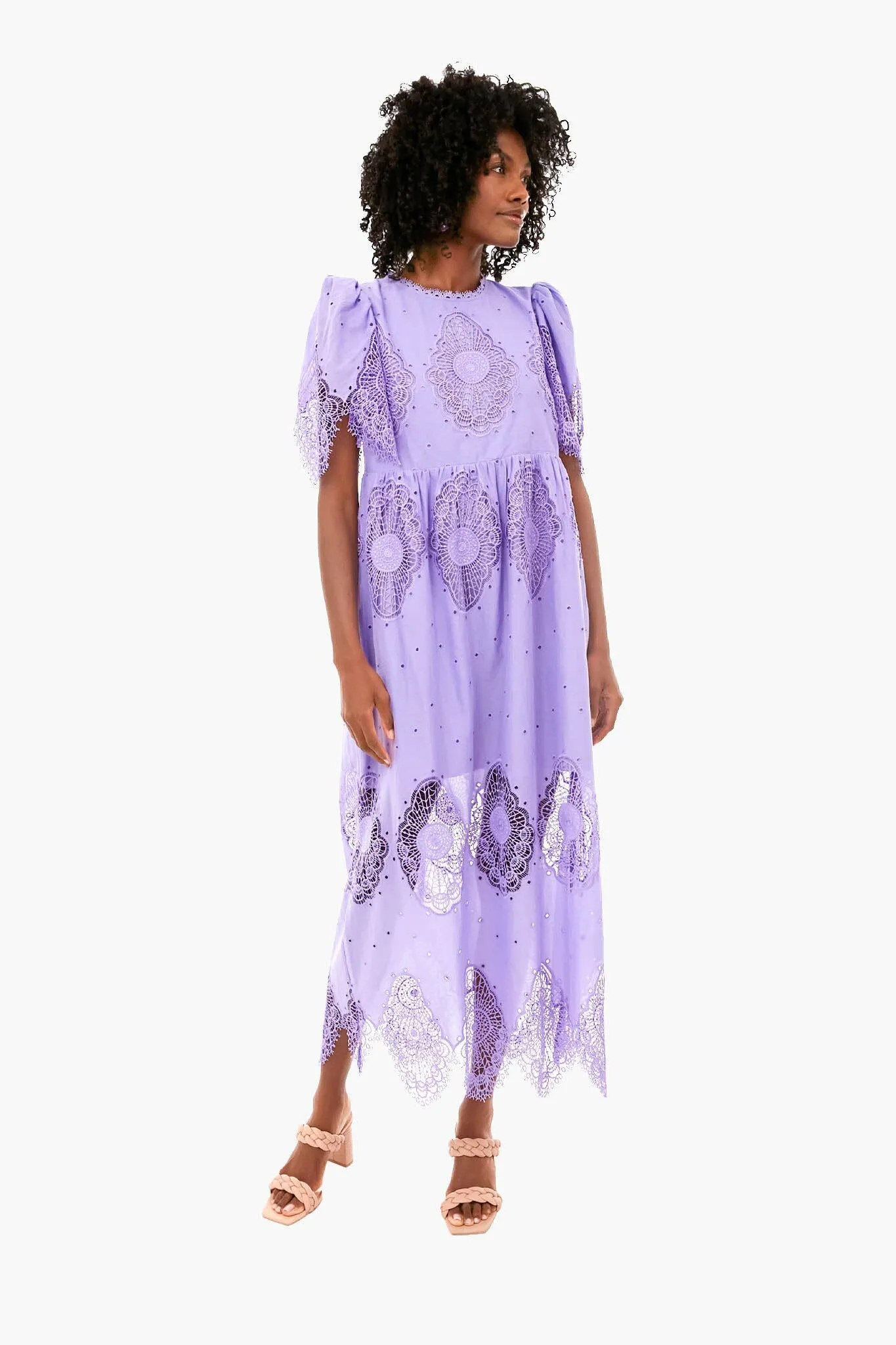 Lilac Lace Catalina Dress