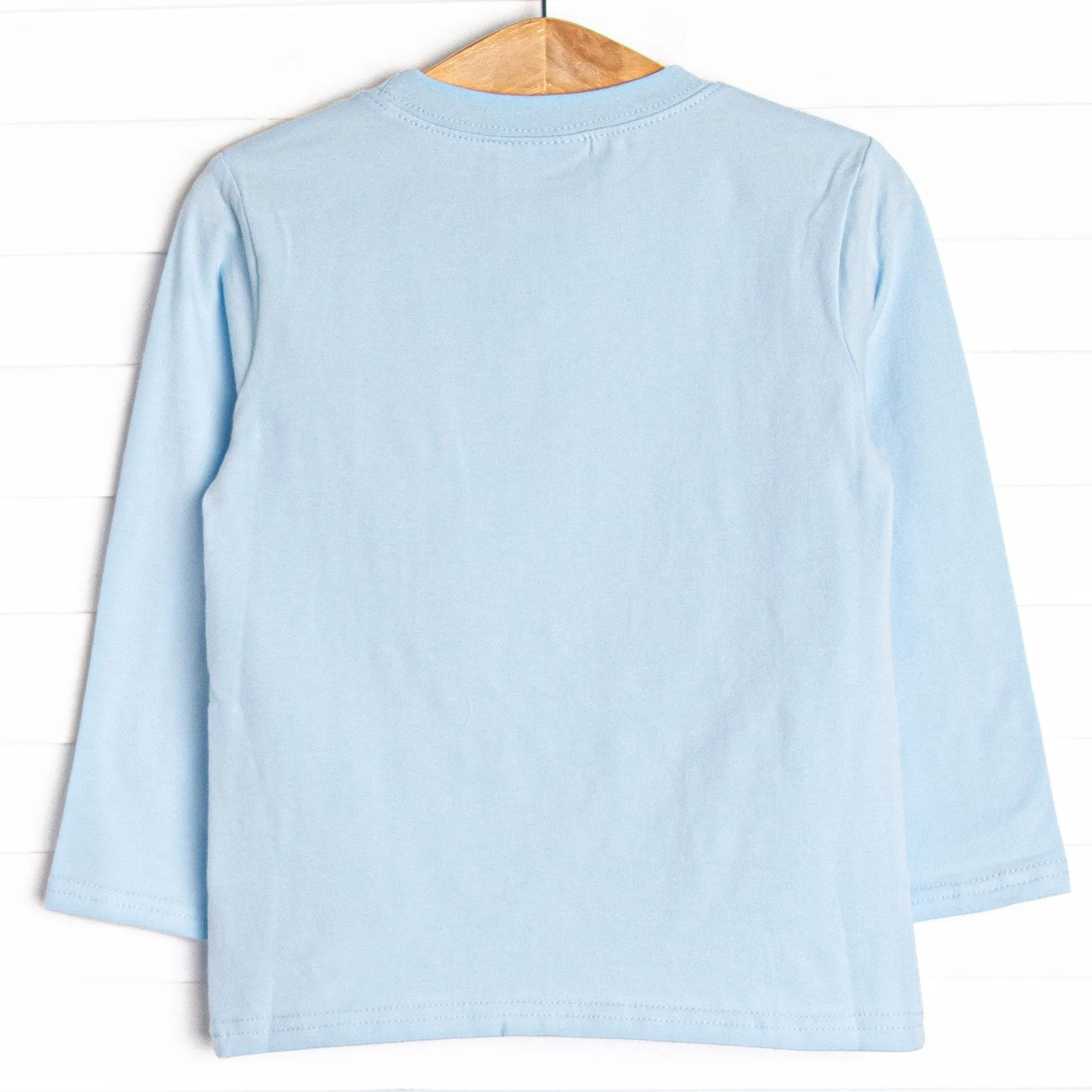 Locomotive Lad Applique Top, Blue