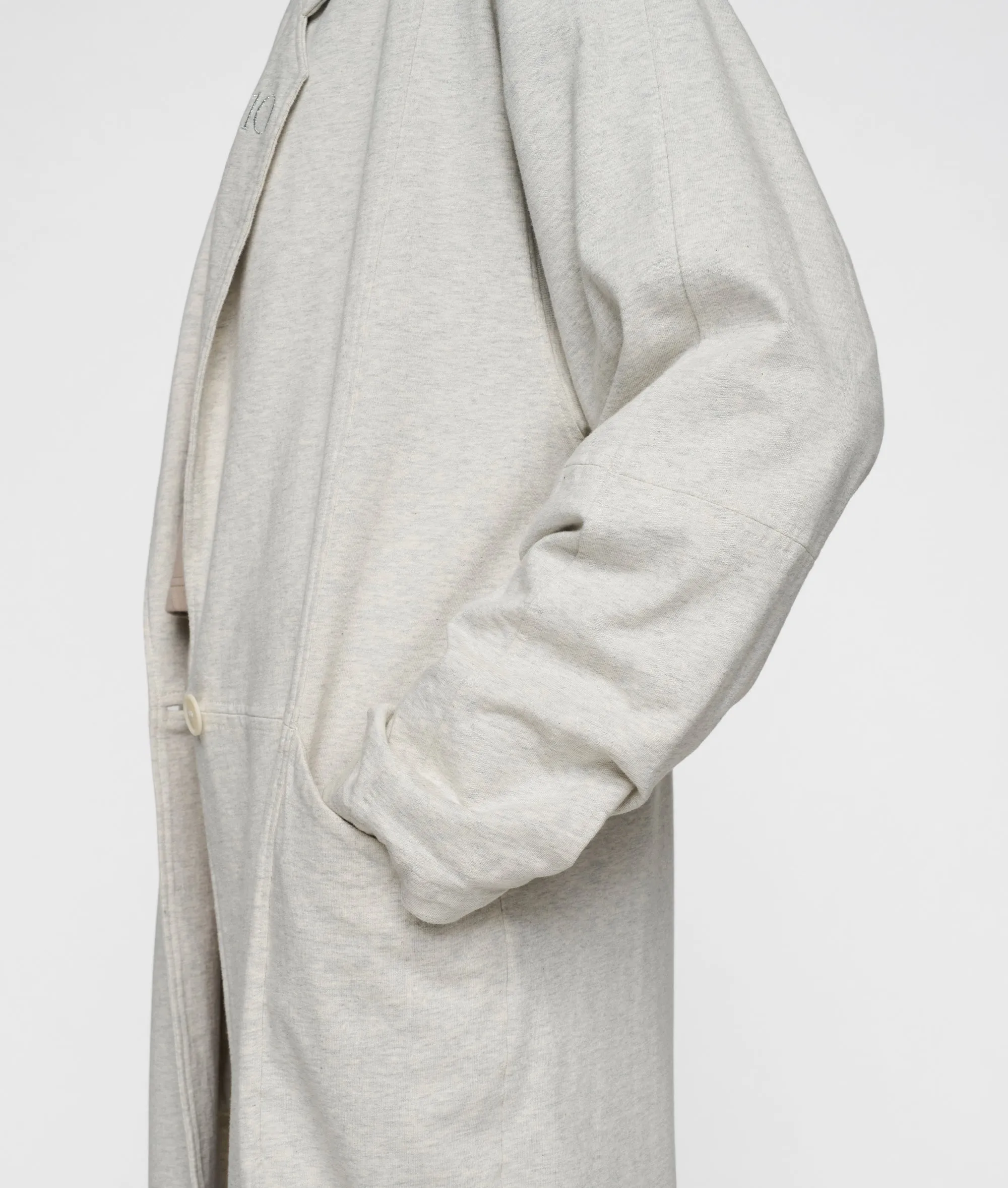 long blazer jersey | light grey melee