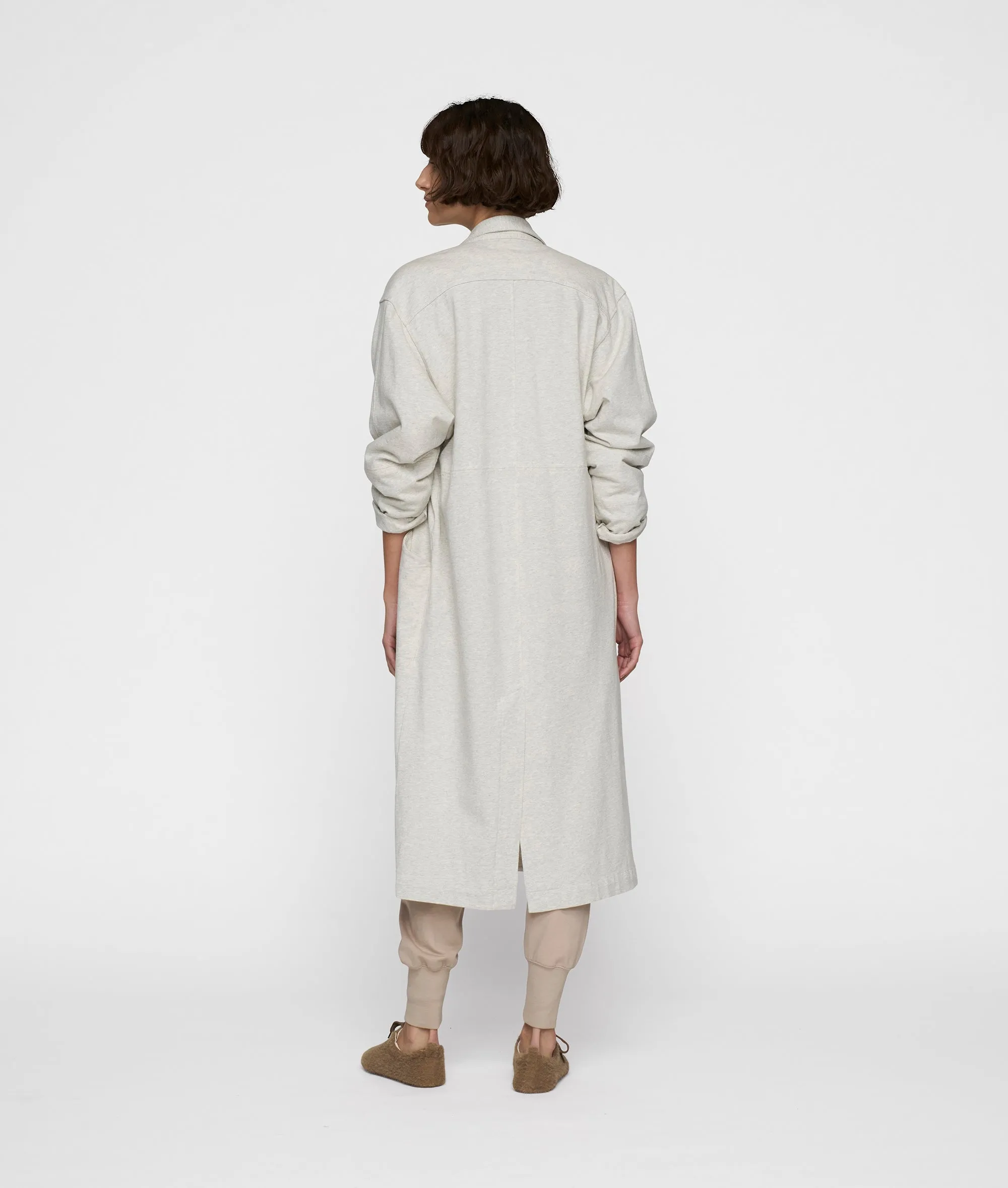 long blazer jersey | light grey melee