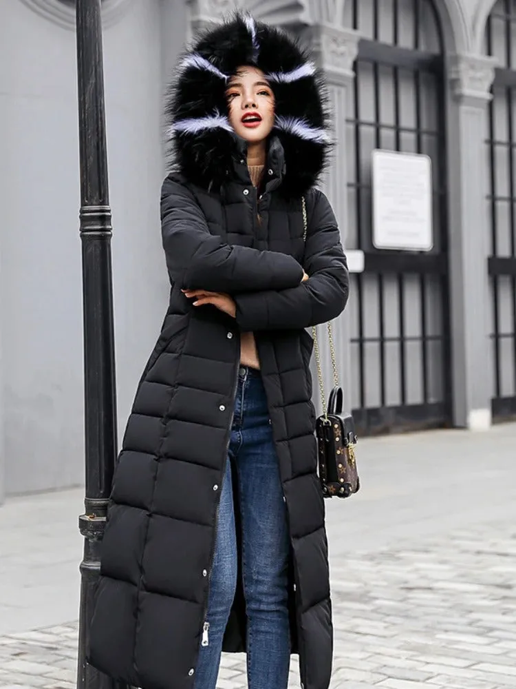Long, warm winter fur coat for women - Comfortable and versatile