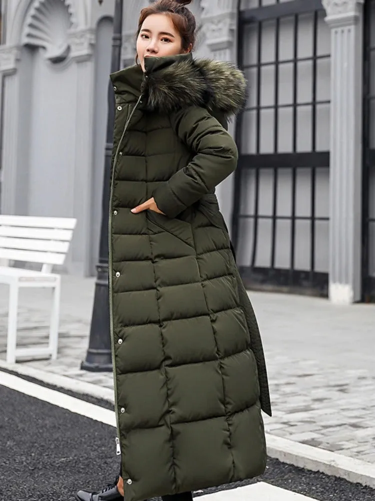 Long, warm winter fur coat for women - Comfortable and versatile