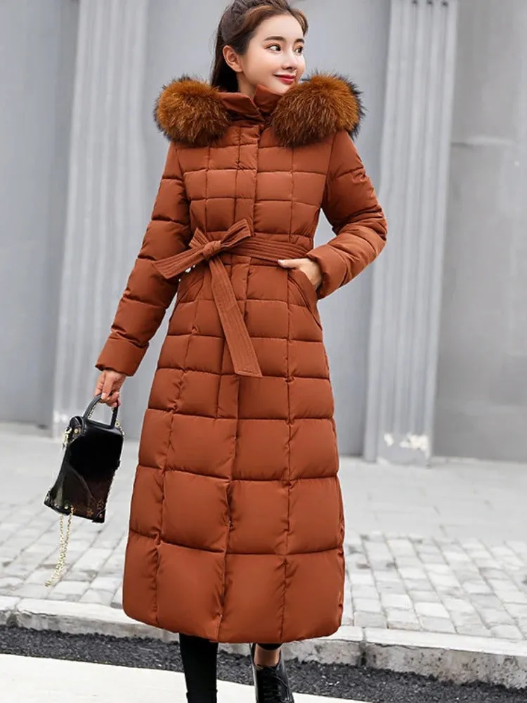 Long, warm winter fur coat for women - Comfortable and versatile