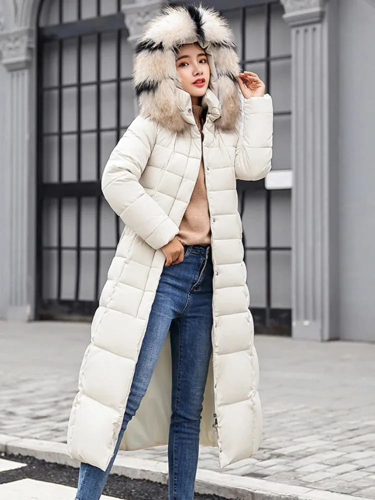 Long, warm winter fur coat for women - Comfortable and versatile