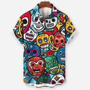 Luchador Graphic Shirt for Men - Bold and Fun