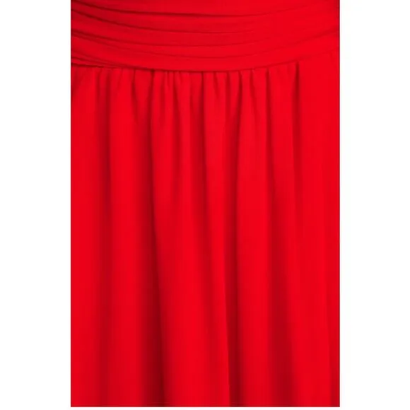 Lulus Heavenly Hues Red Maxi Dress Size M