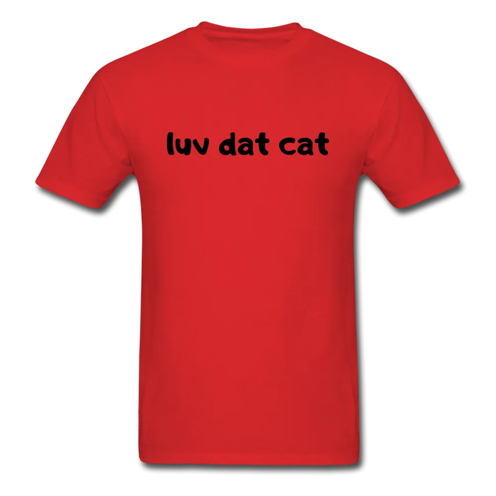 LUV DAT CAT (text) Men's T-Shirt