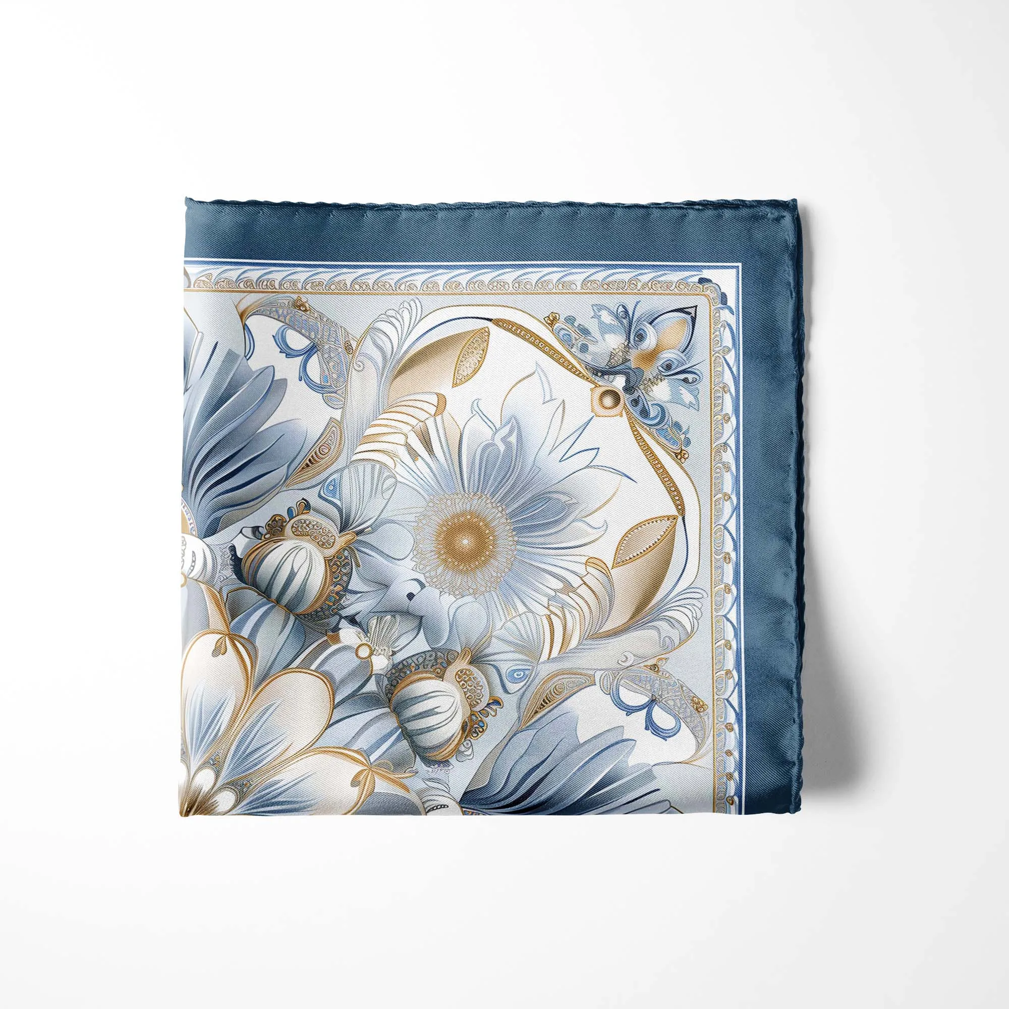 LUXURY ARABIC SILK POCKET SQUARE