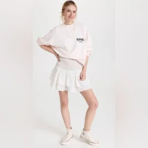 Madewell Smocked Pull On Tiered Mini Skirt Lighthouse Size X-large NWT