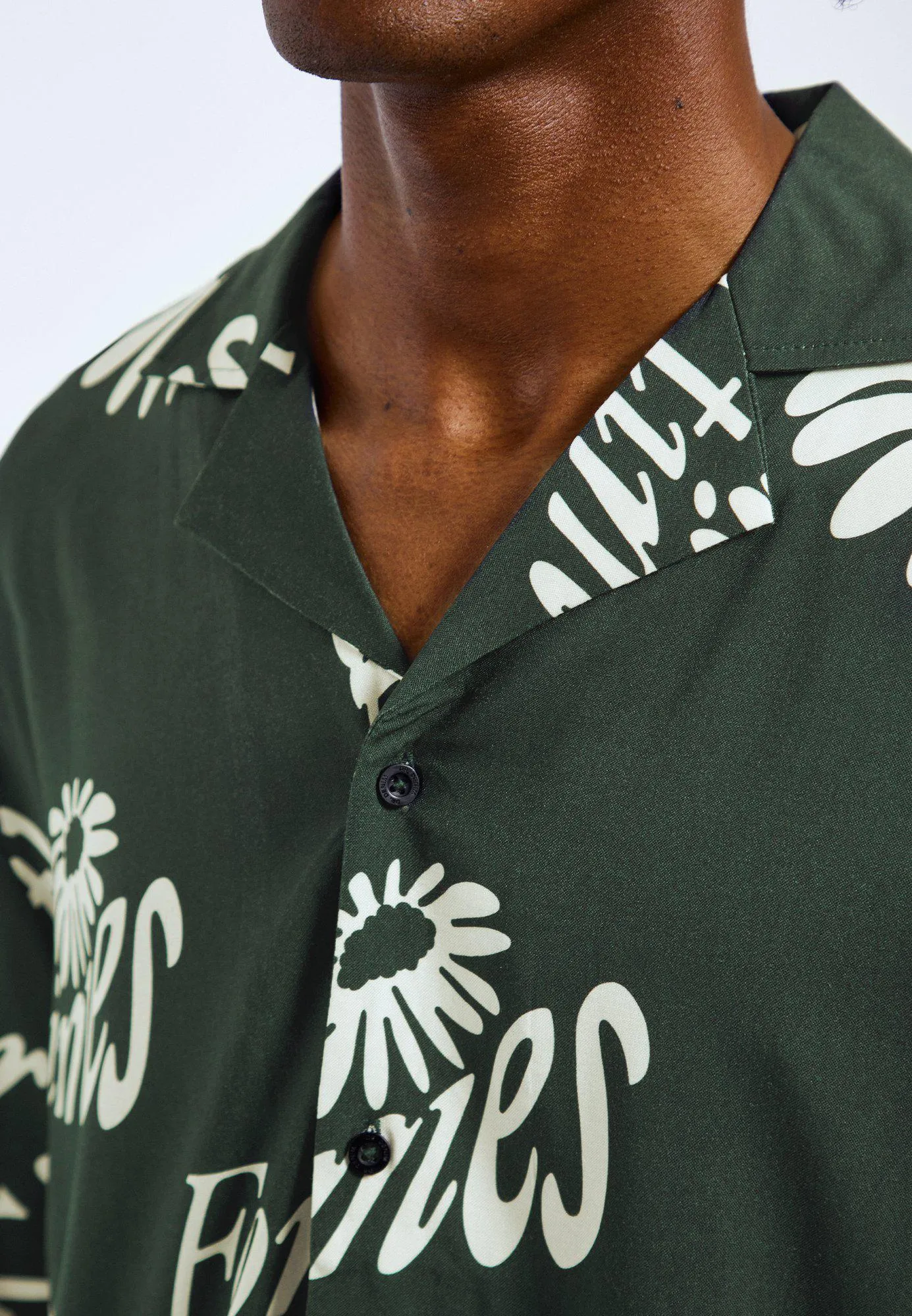 Madi Shirt - Green Flower All Over