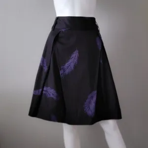 Marc Jacobs Skirt • A-line • Purple Feather Print • 6 M