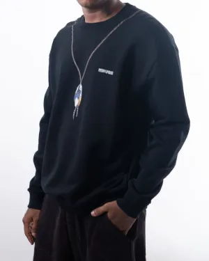 Marcelo Burlon Single Chain Feathers Over Sweatshirt
