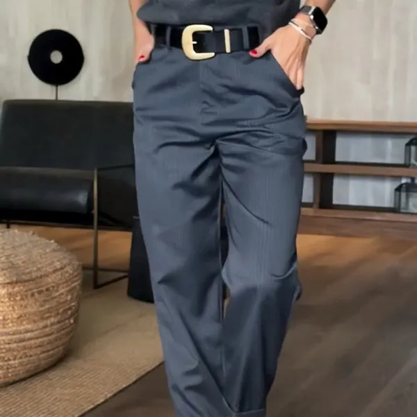 Mathilda | Elegant Pinstripe Pants