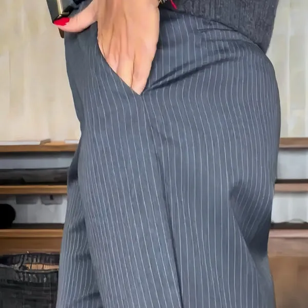Mathilda | Elegant Pinstripe Pants