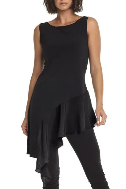 Matte Jersey Ruffle Tunic