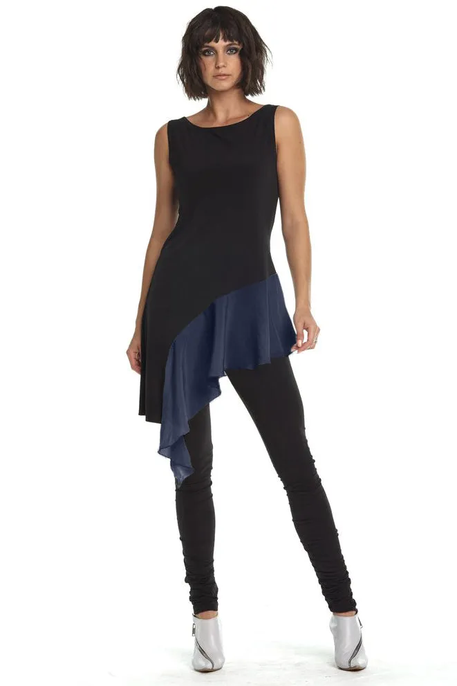 Matte Jersey Ruffle Tunic