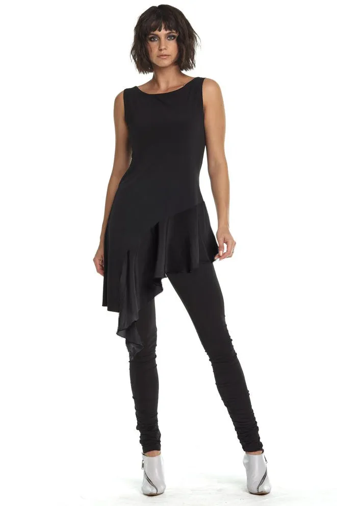 Matte Jersey Ruffle Tunic