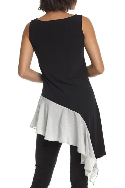 Matte Jersey Ruffle Tunic