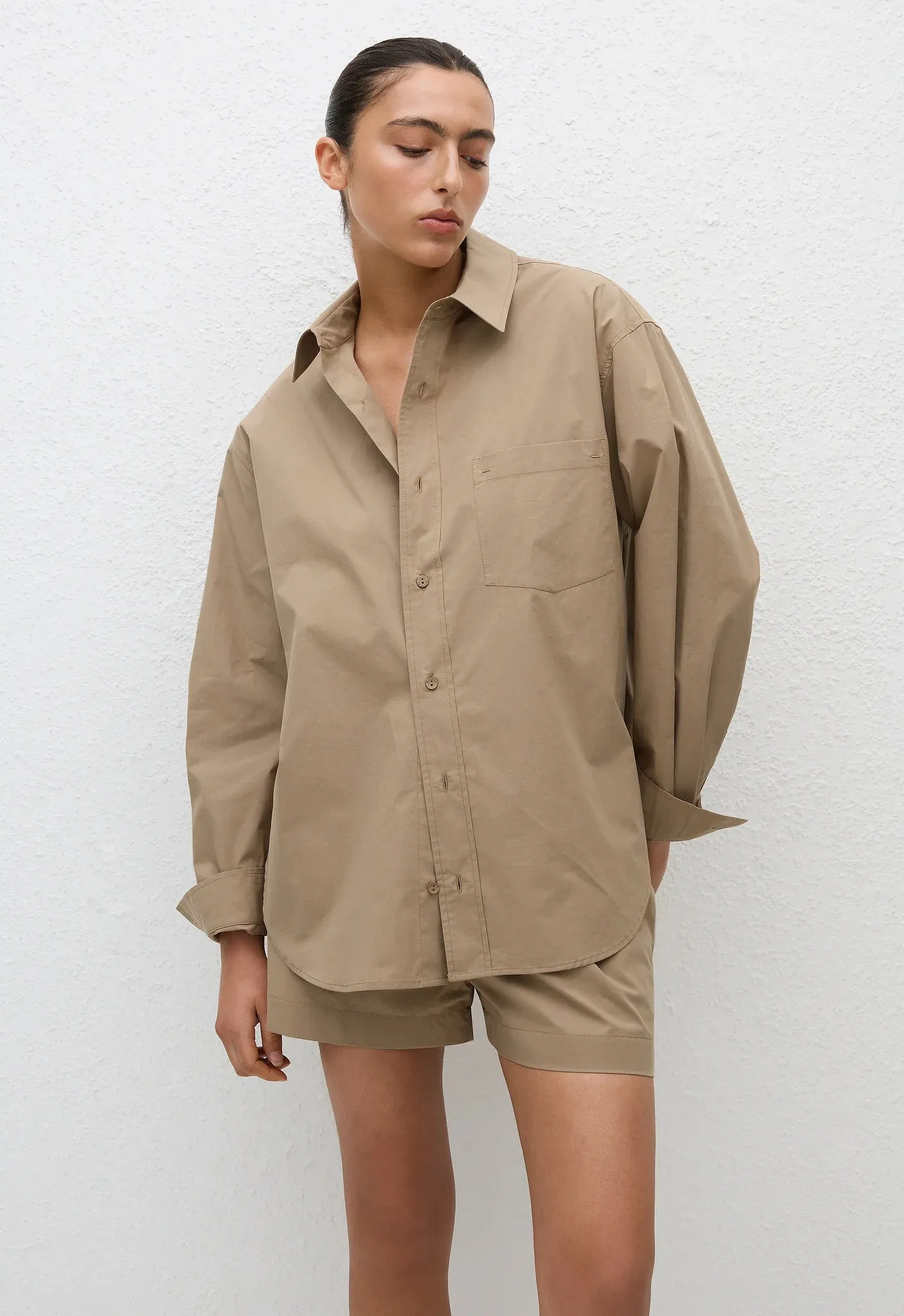 Matteau Relaxed Shirt in Stone