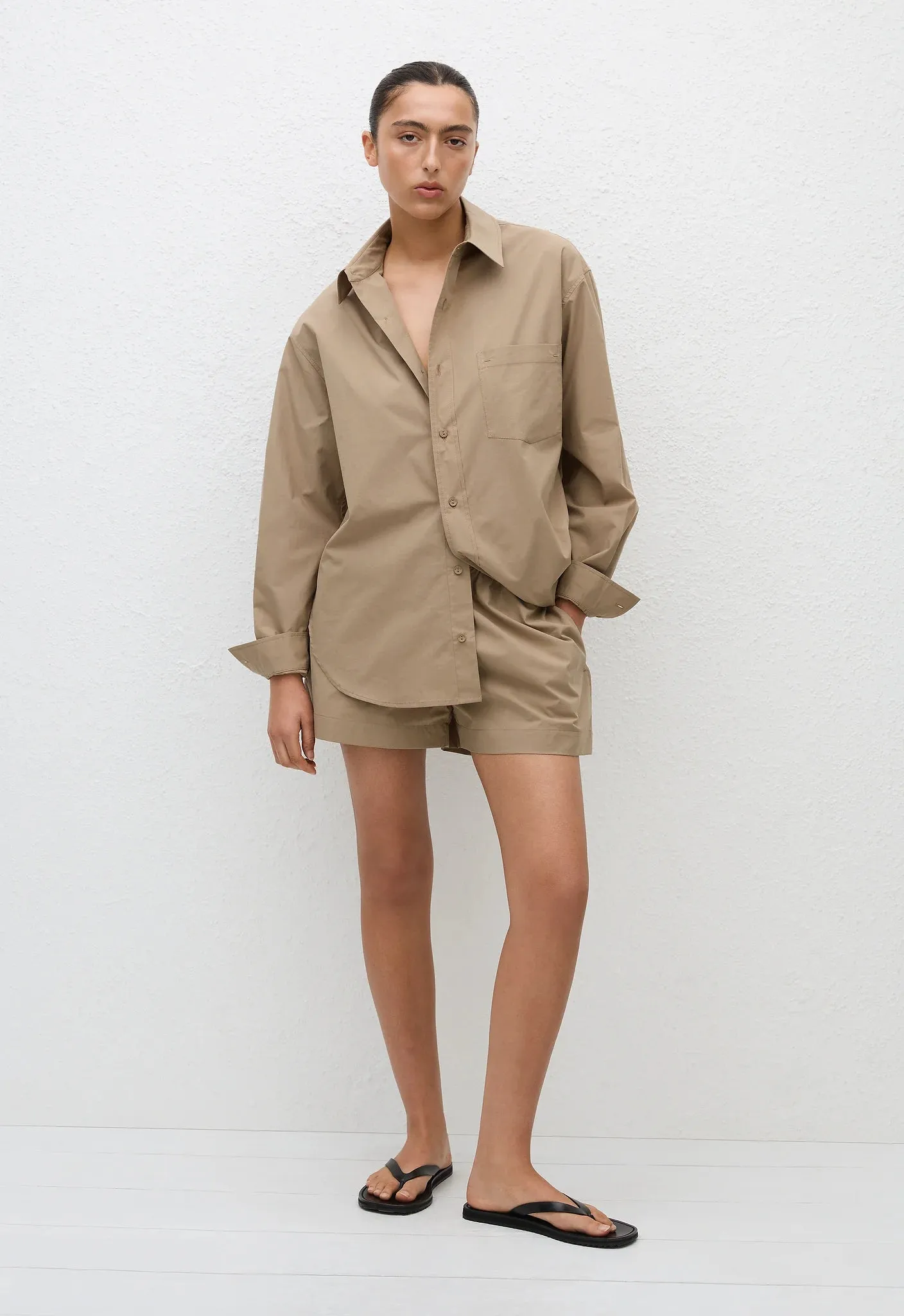 Matteau Relaxed Shirt in Stone