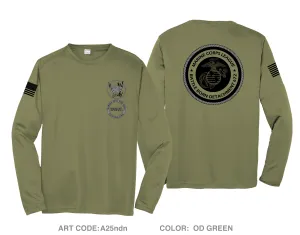 MCL672 Battle Born Marines Hi-Tech Performance Unisex LS Tee - A25ndn