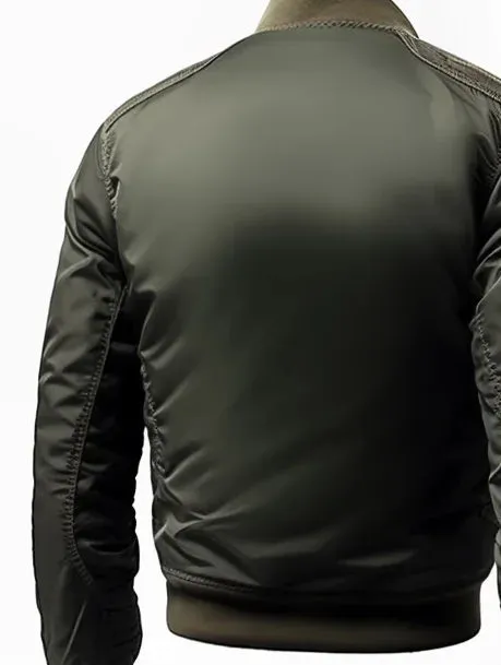 Men's green bomber jacket - versatile lightweight outerwear for casual style