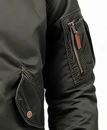 Men's green bomber jacket - versatile lightweight outerwear for casual style