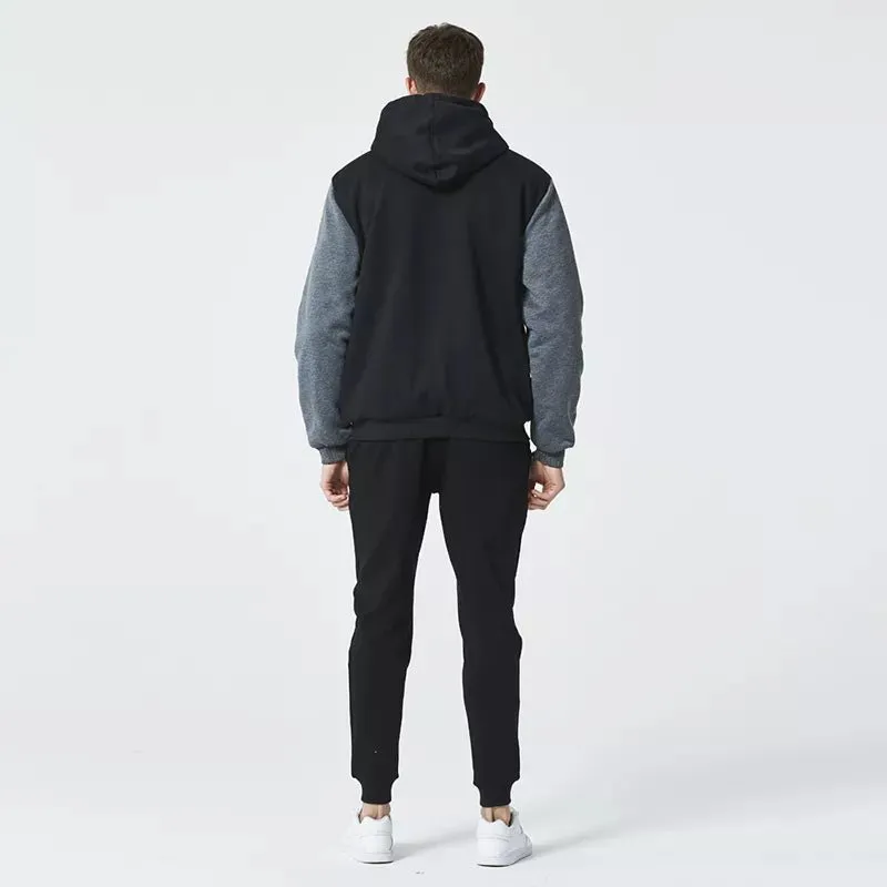 Men’s Premium Camouflage Winter Jacket - Thick Fleece-Lined Long Sleeve Coat with Hood - Casual Streetwear