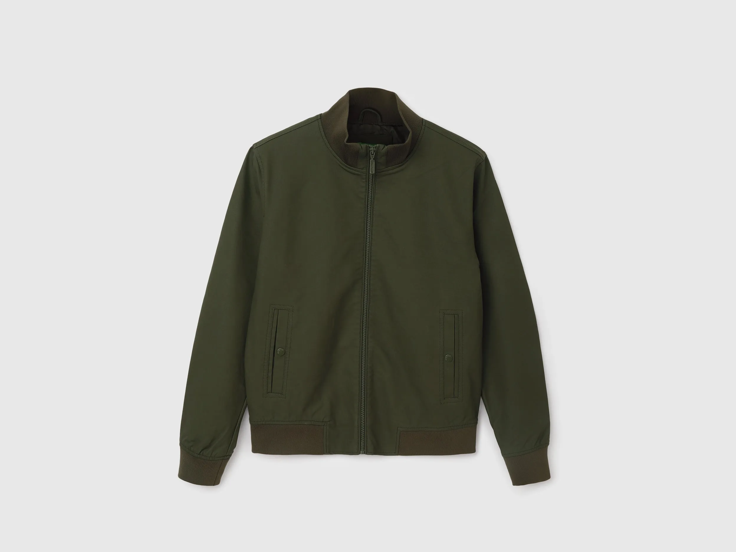 Men's Regular Fit Mock Neck Jacket