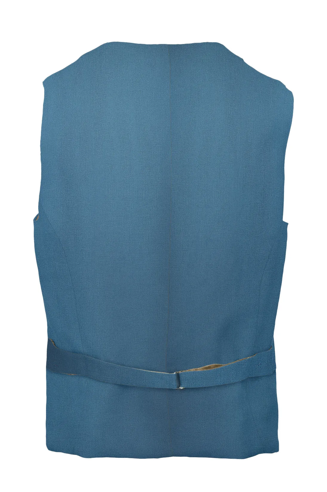Mens Seafoam Linen Waistcoat & Vest With Revere