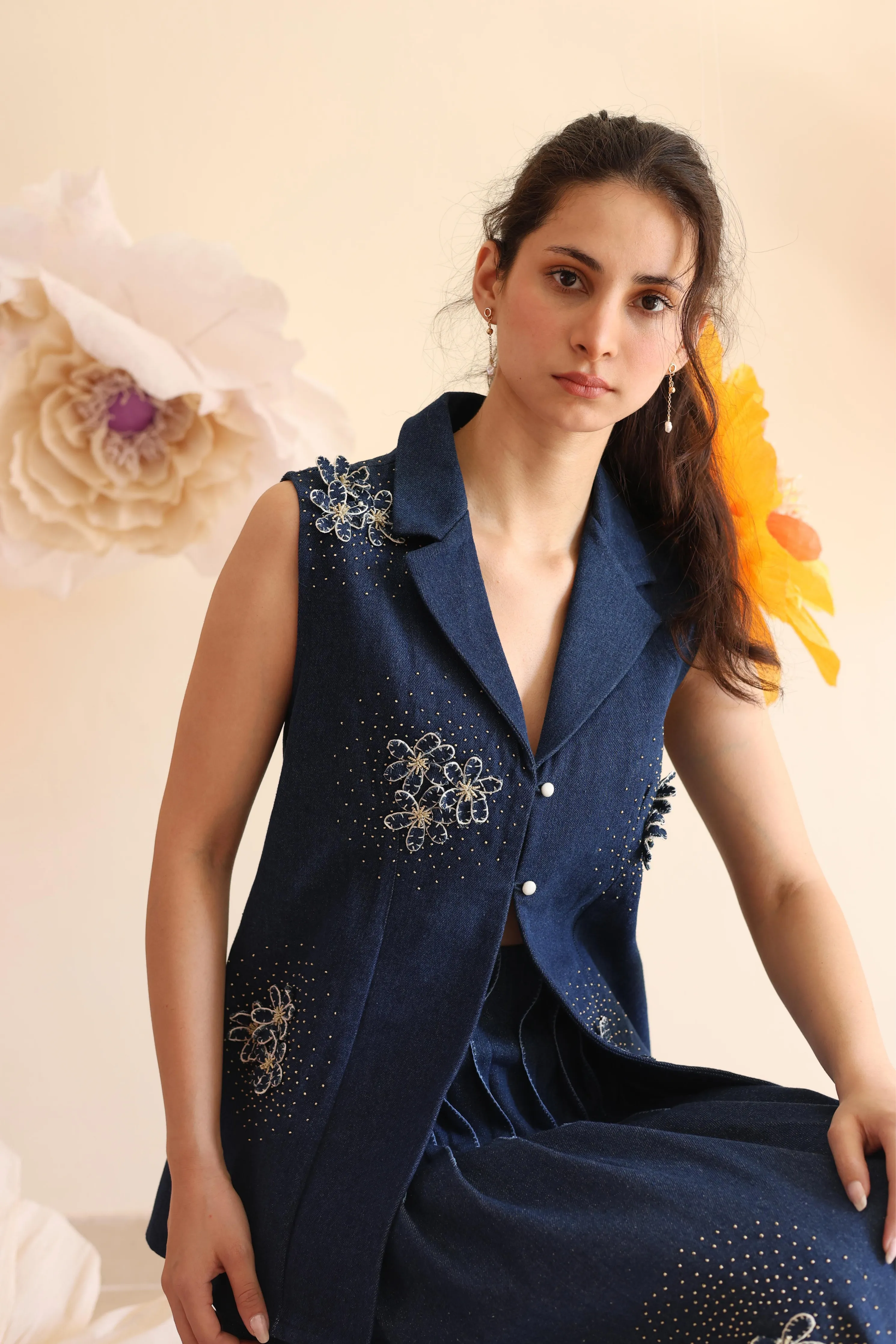 Midnight Blue Floral Jacket