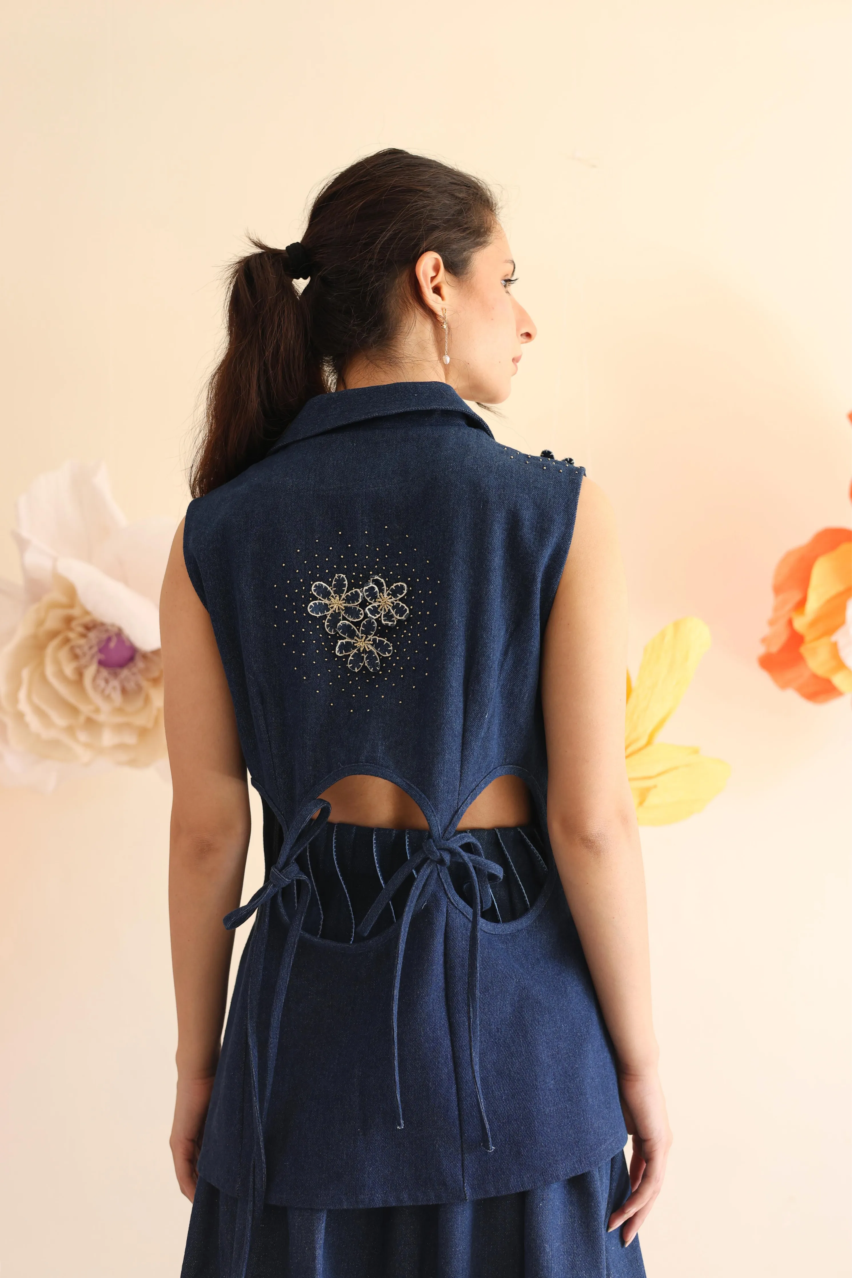 Midnight Blue Floral Jacket