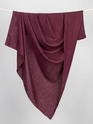 Midweight European Linen - Burgundy - Swatch