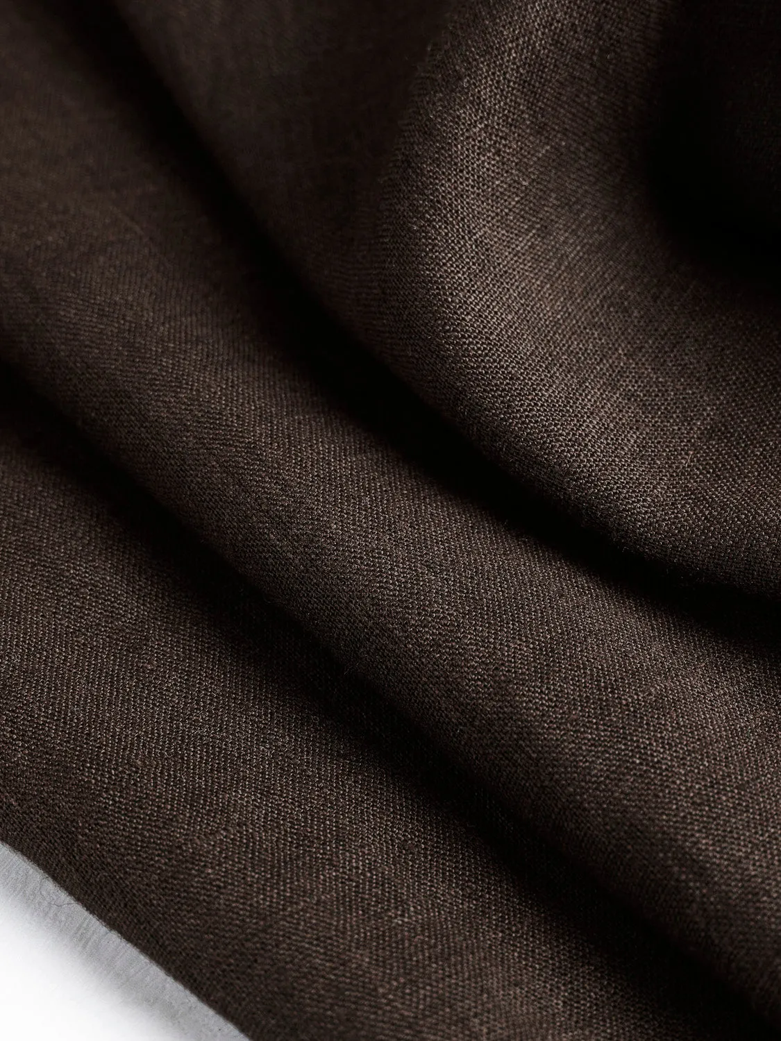 Midweight European Linen - Chocolate - Swatch