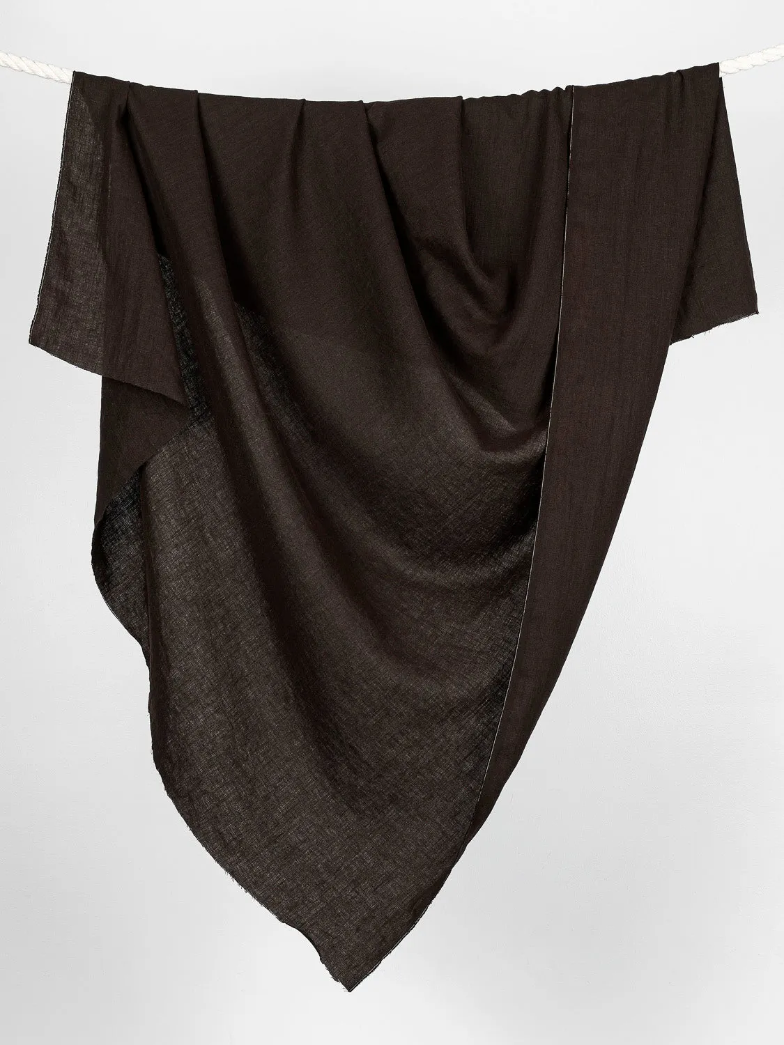 Midweight European Linen - Chocolate - Swatch