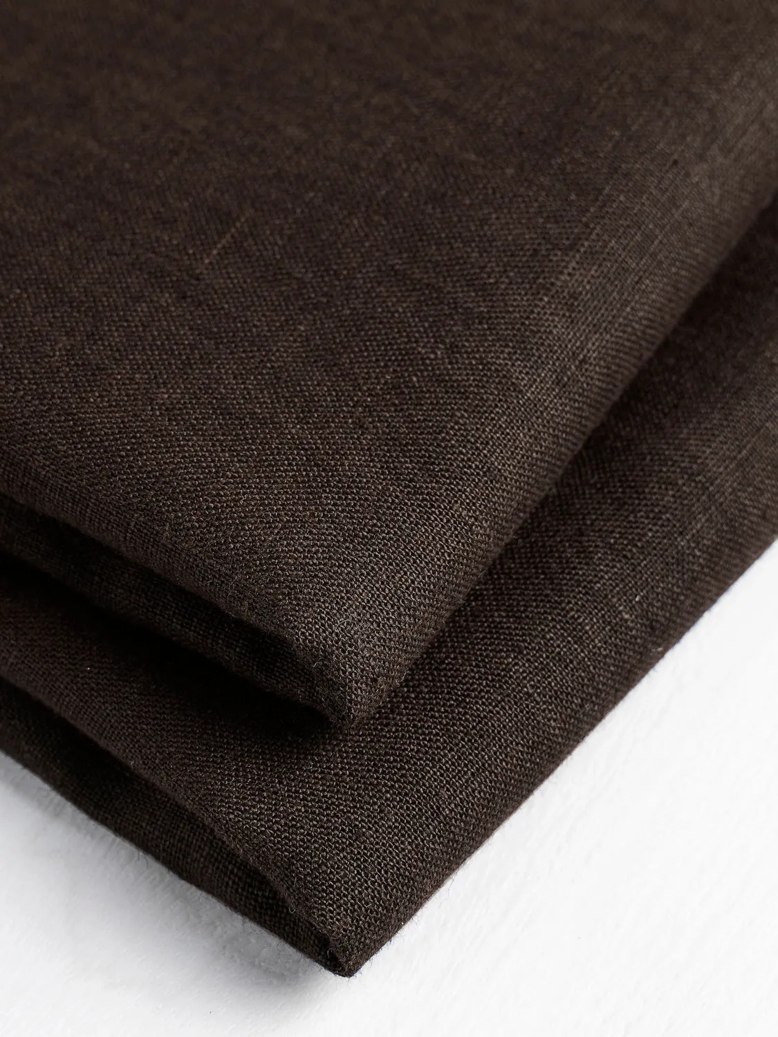 Midweight European Linen - Chocolate - Swatch