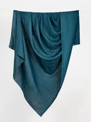 Midweight European Linen - Deep Teal - Swatch