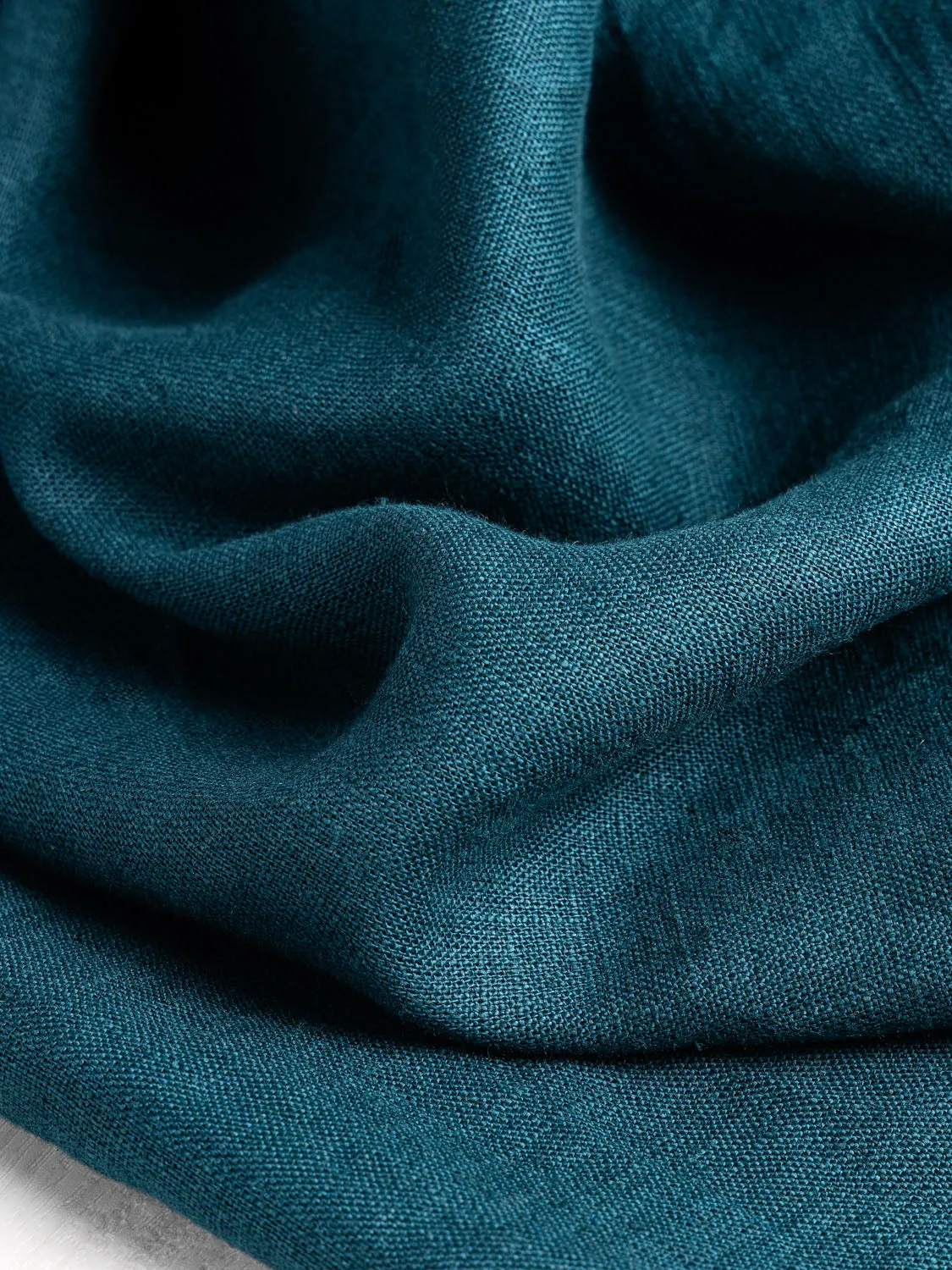 Midweight European Linen - Deep Teal