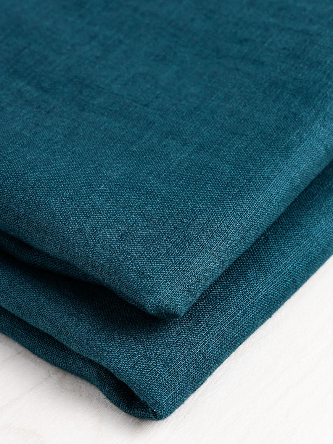 Midweight European Linen - Deep Teal
