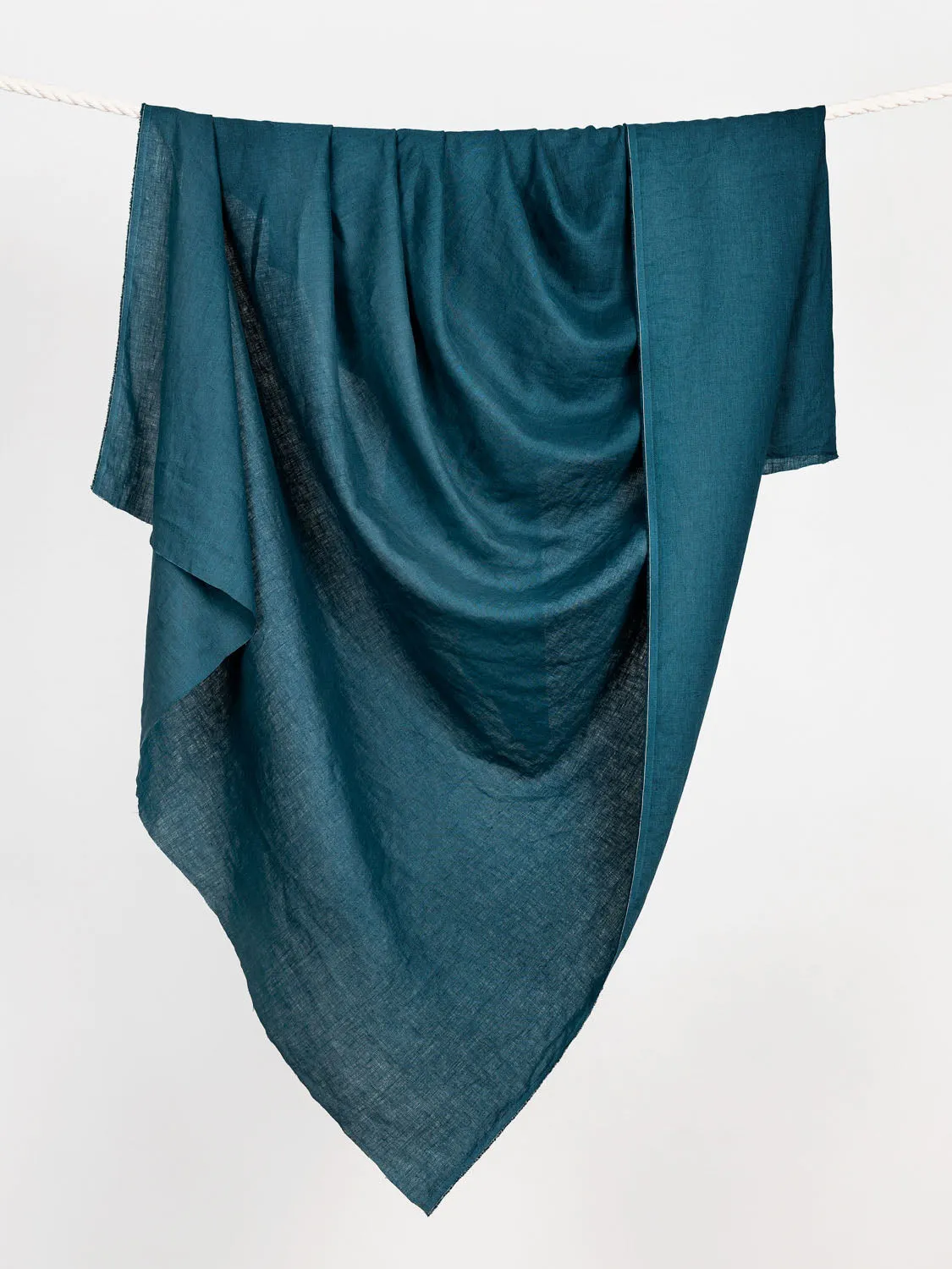 Midweight European Linen - Deep Teal