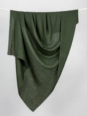 Midweight European Linen - Hunter Green - Swatch
