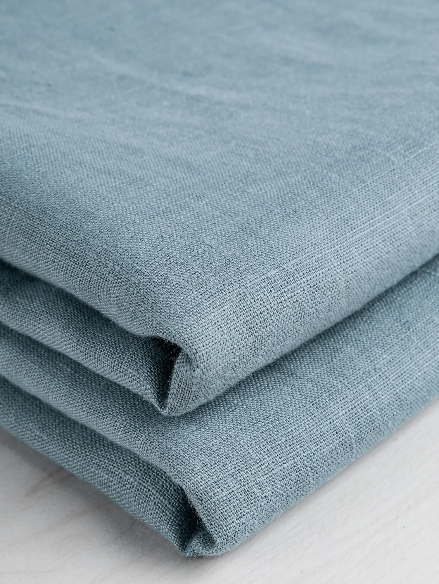 Midweight European Linen -  Light Teal - Swatch