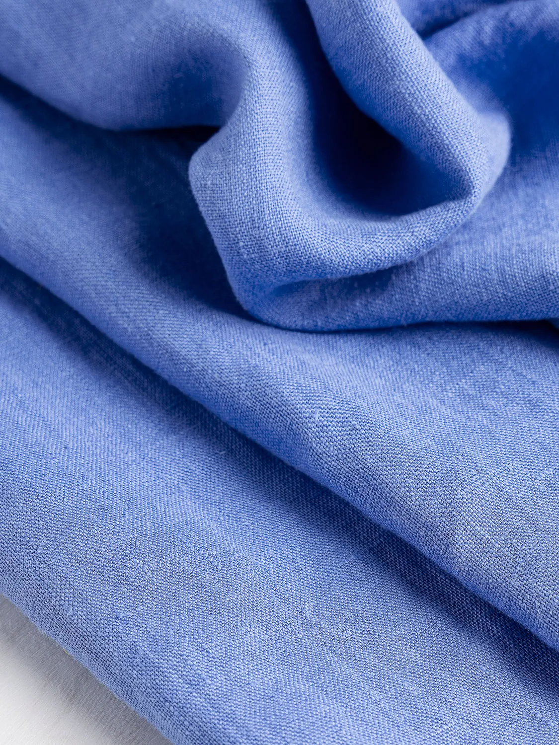 Midweight European Linen - Periwinkle Blue - Swatch