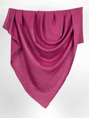 Midweight European Linen - Raspberry - Swatch