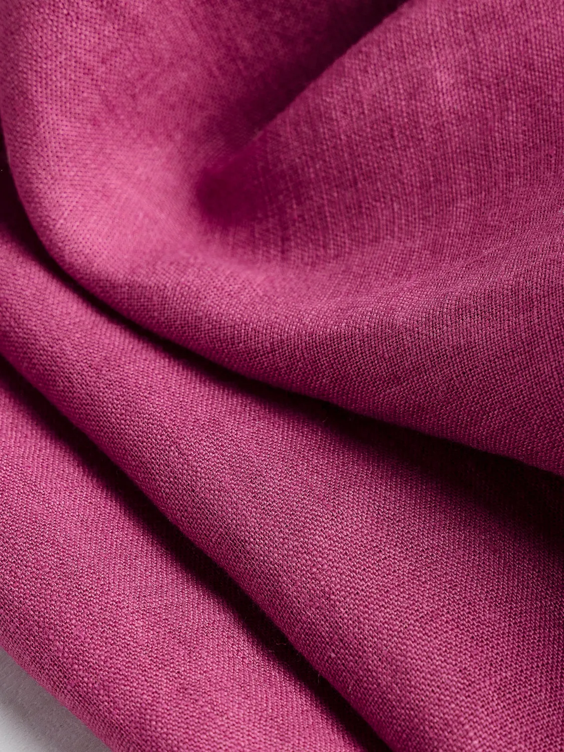Midweight European Linen - Raspberry - Swatch