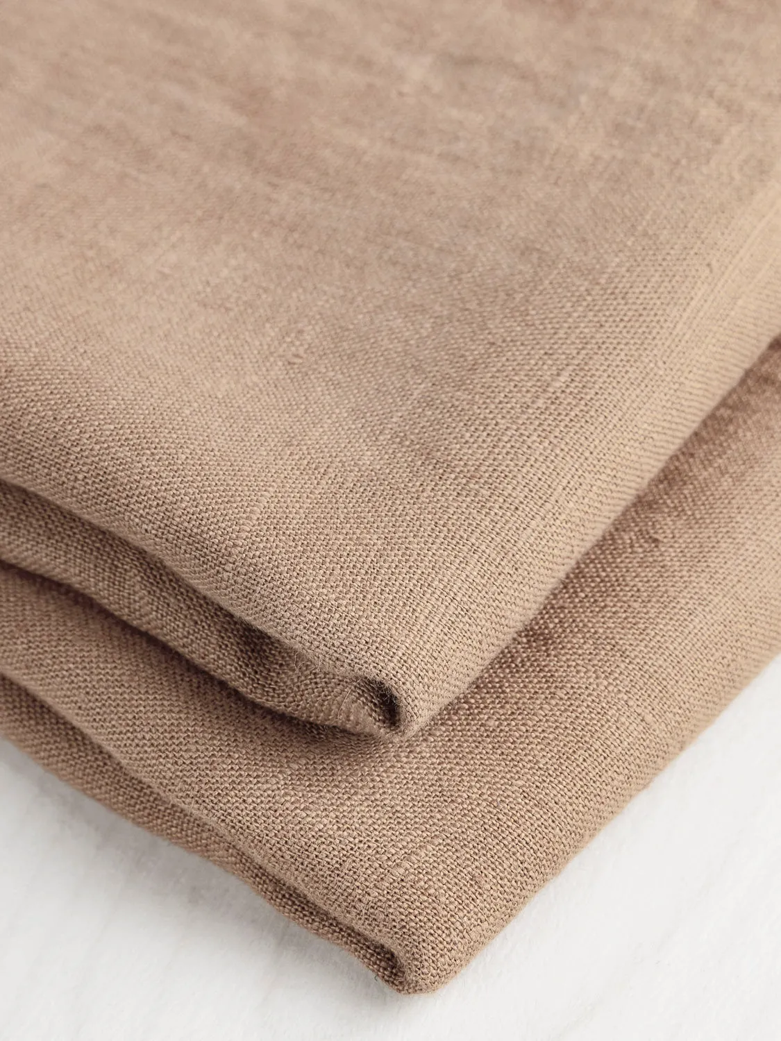 Midweight European Linen - Tan - Swatch