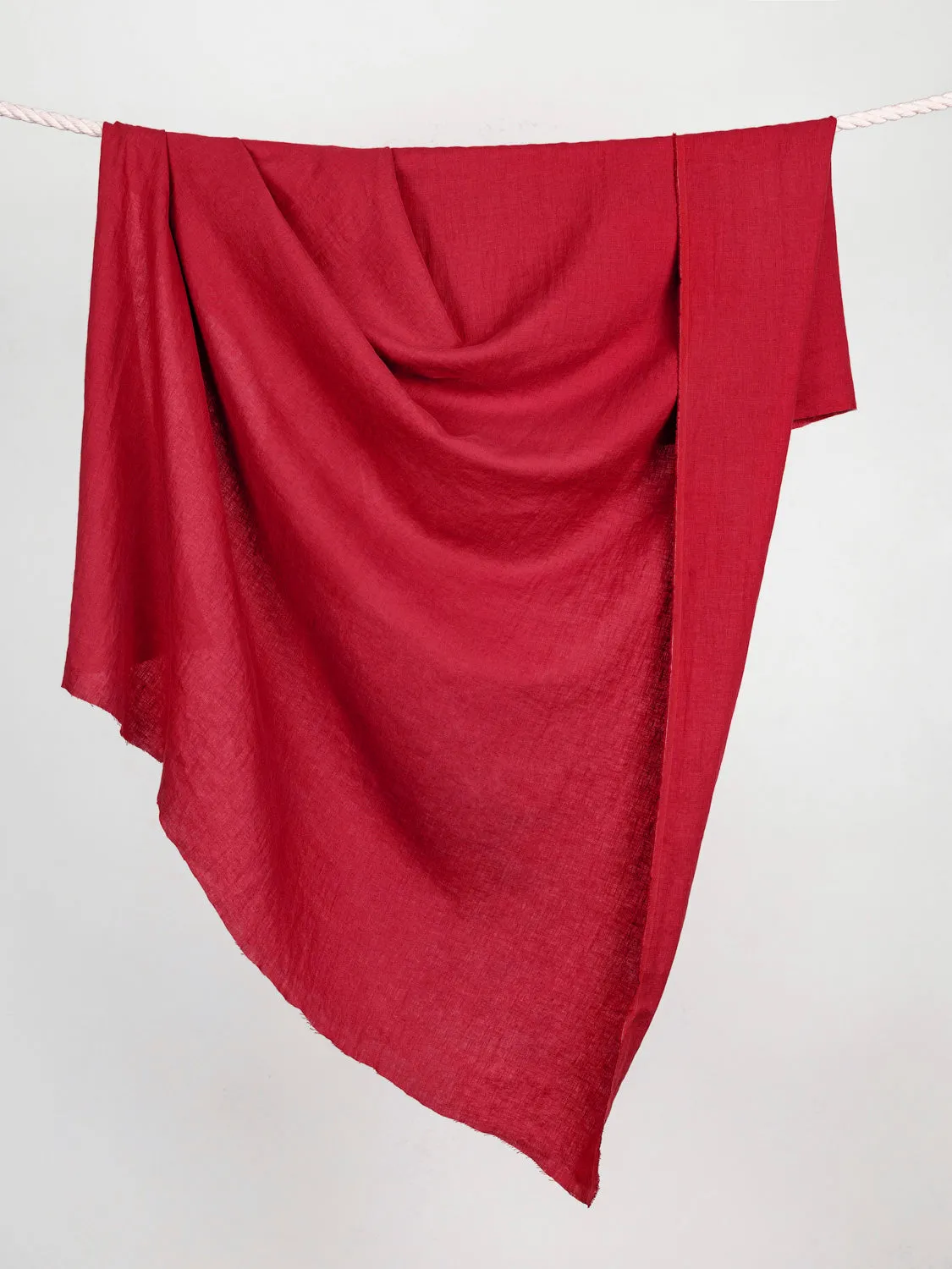 Midweight European Linen - Tomato - Swatch