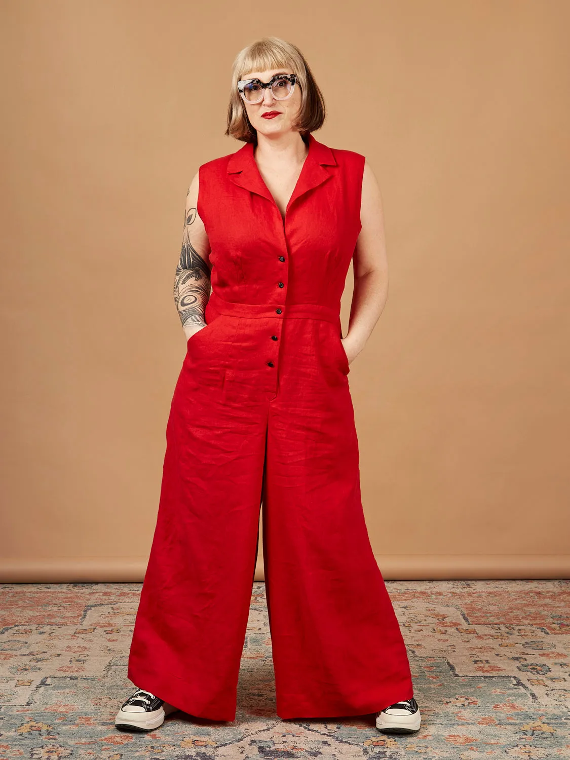 Midweight European Linen - Tomato