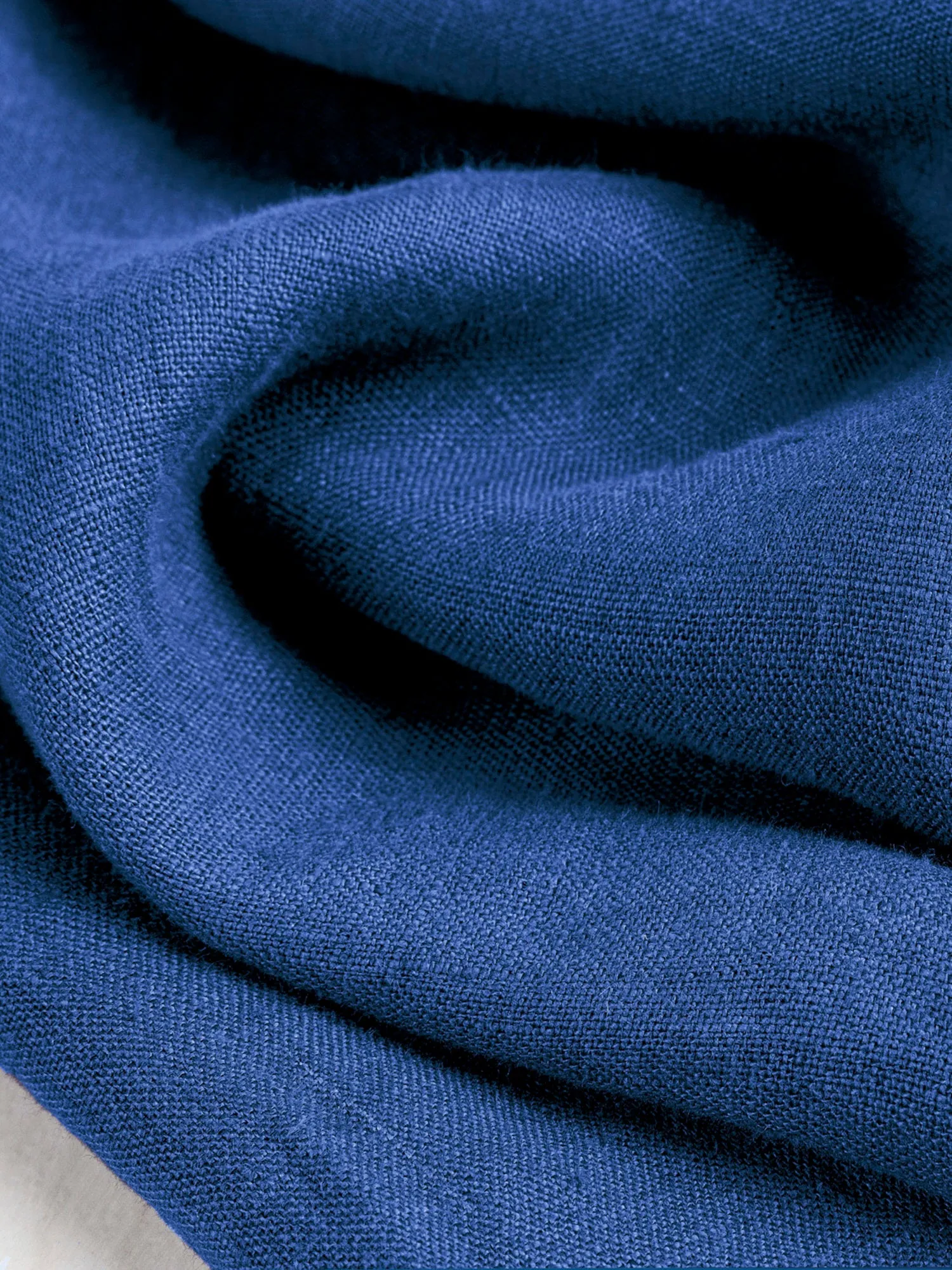Midweight European Linen - True Blue - Swatch
