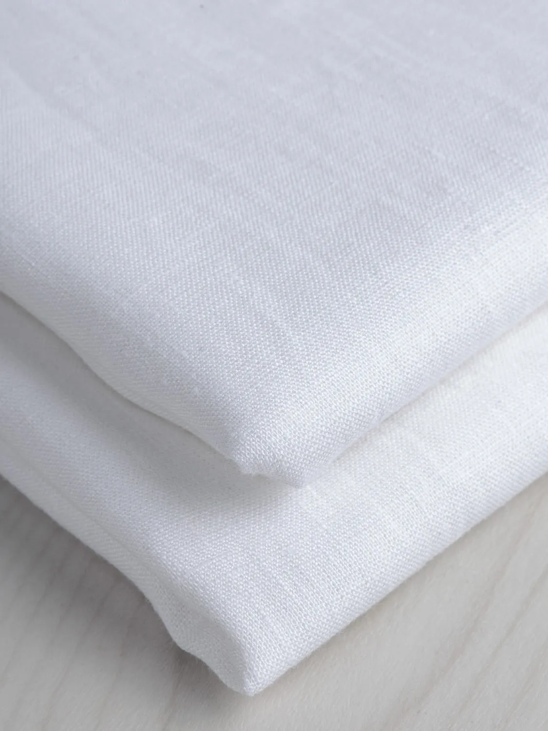 Midweight European Linen - White - Swatch